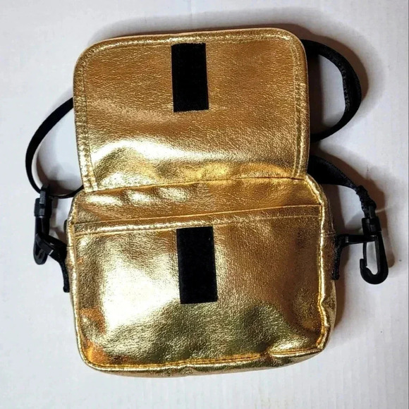 PINK Victoria Secret Gold Crossbody Adjustable Bag - Picture 5 of 12